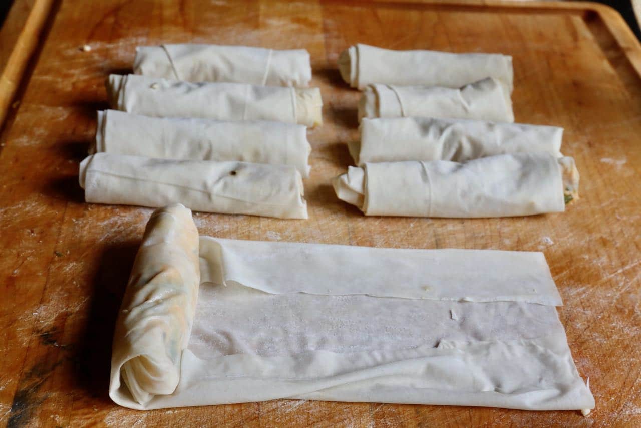 Sigara Börek Crispy Turkish Feta Cheese Filo Cigar Rolls Recipe