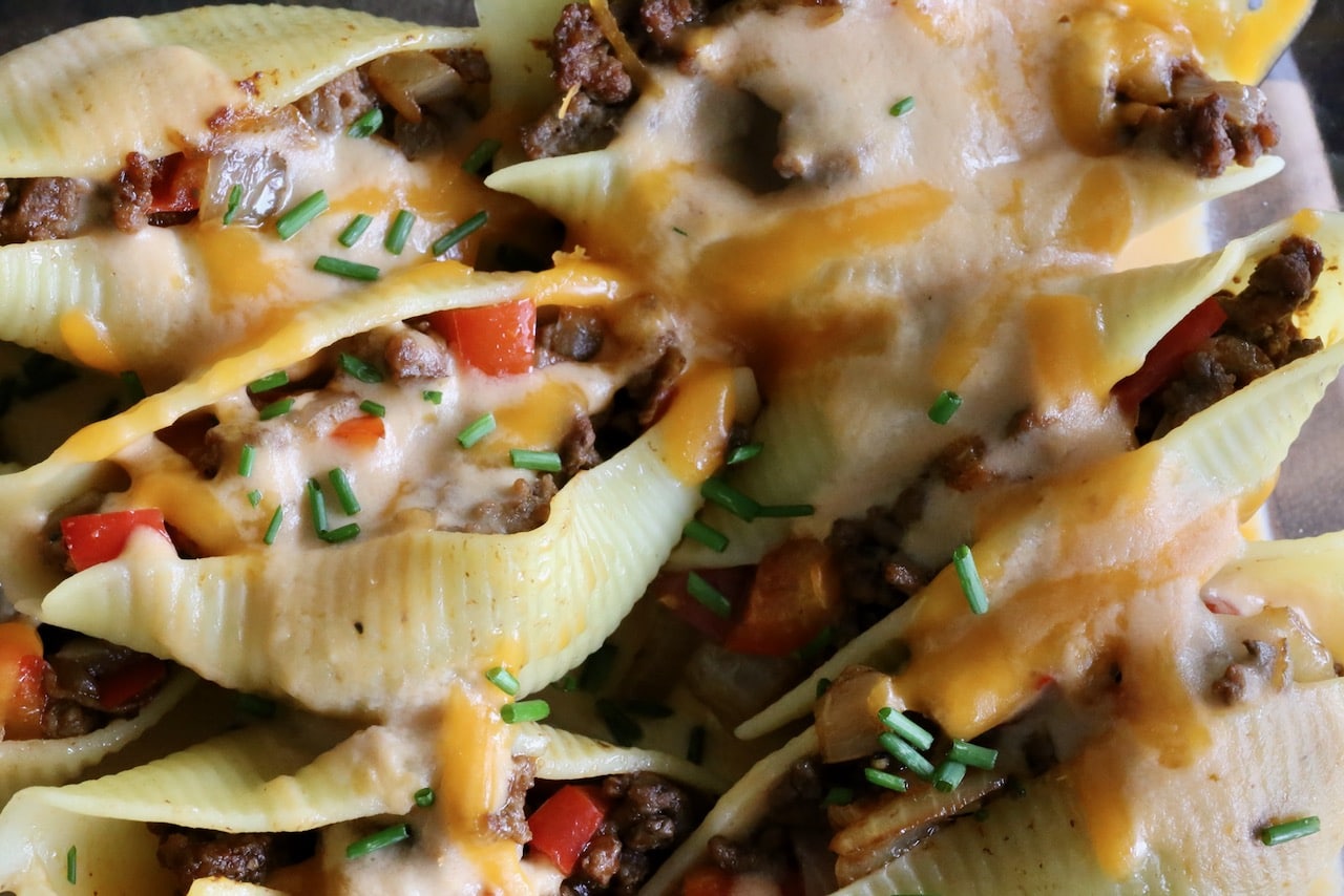 Philly Cheesesteak Stuffed Pasta Shells Recipe