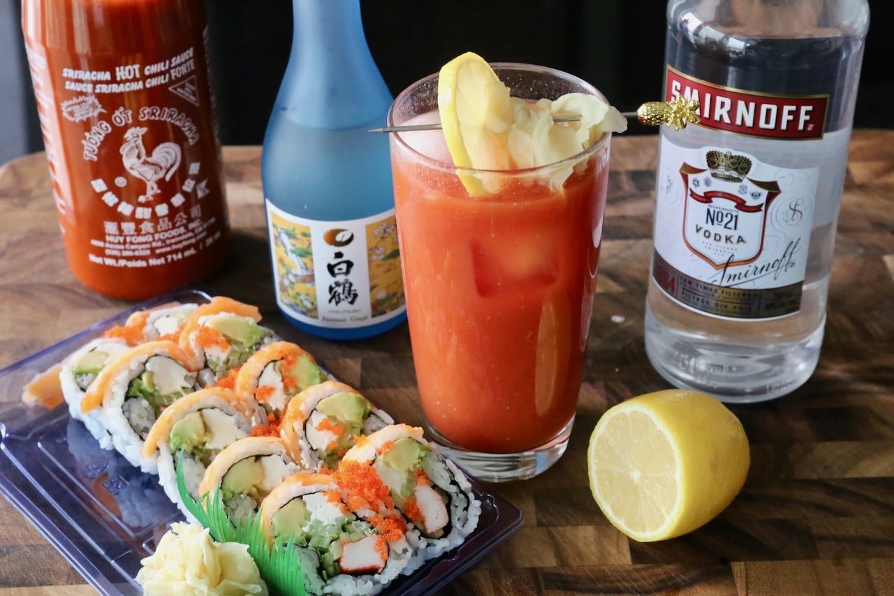Japanese Sake Vodka Sushi Cocktail Recipe dobbernationLOVES