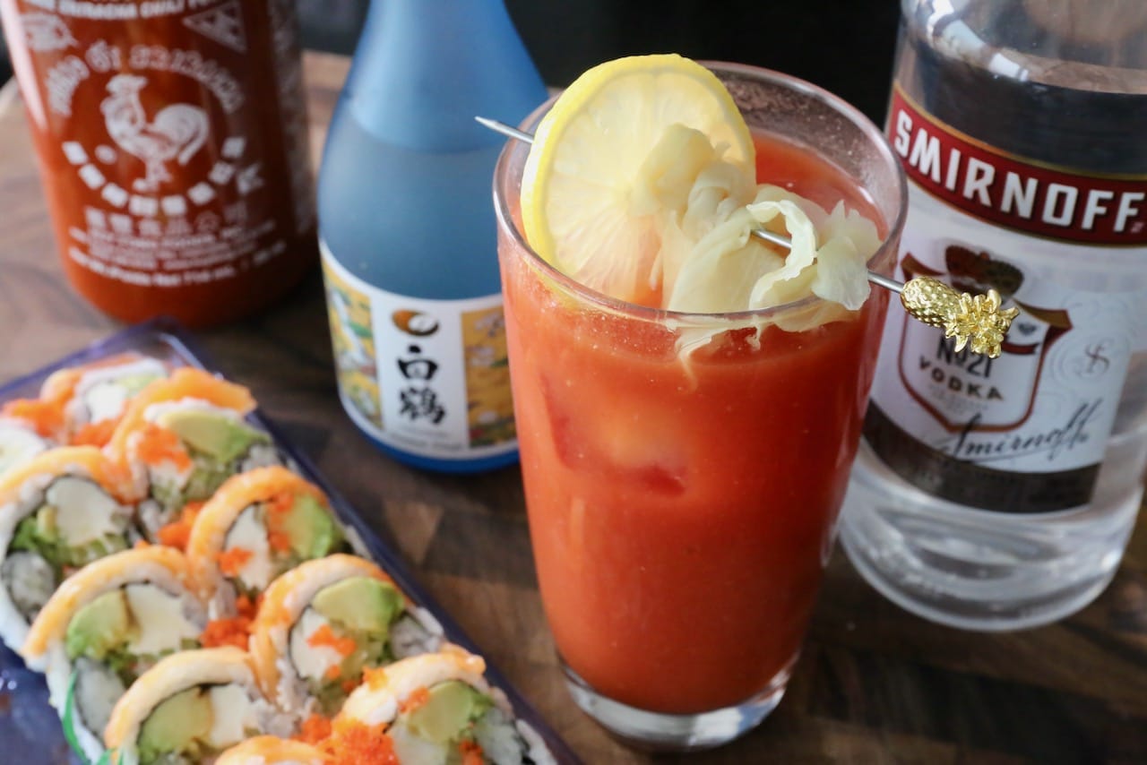 Japanese Sake Vodka Sushi Cocktail Recipe dobbernationLOVES
