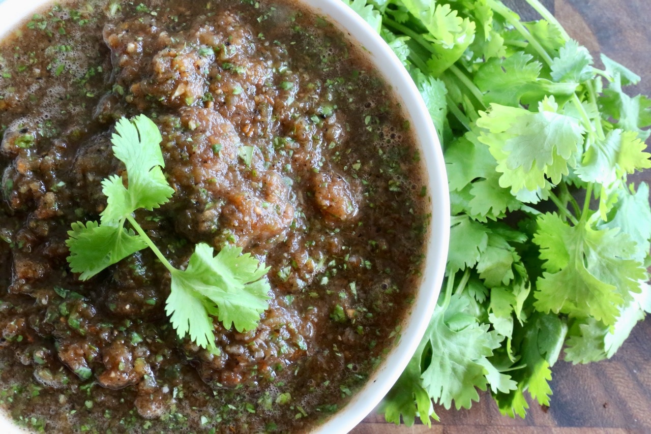 Healthy Vegan Dry Roasted Salsa Mexicana Recipe