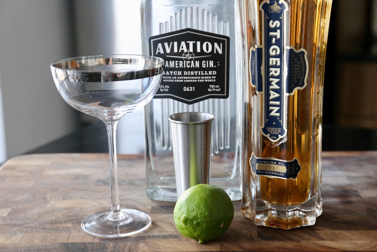 French Gimlet St Germain Elderflower Gin Cocktail Recipe