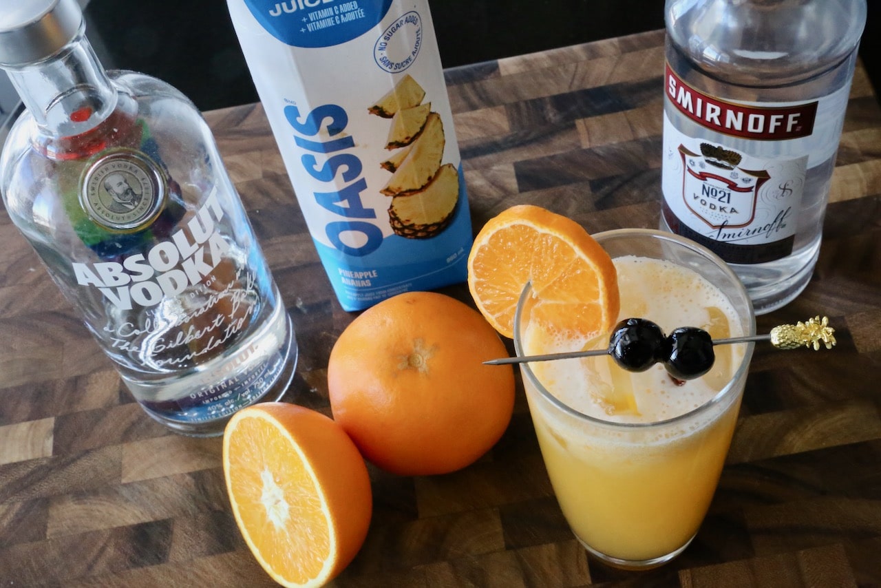 Pineapple Screwdriver Cocktail Drink Recipe dobbernationLOVES