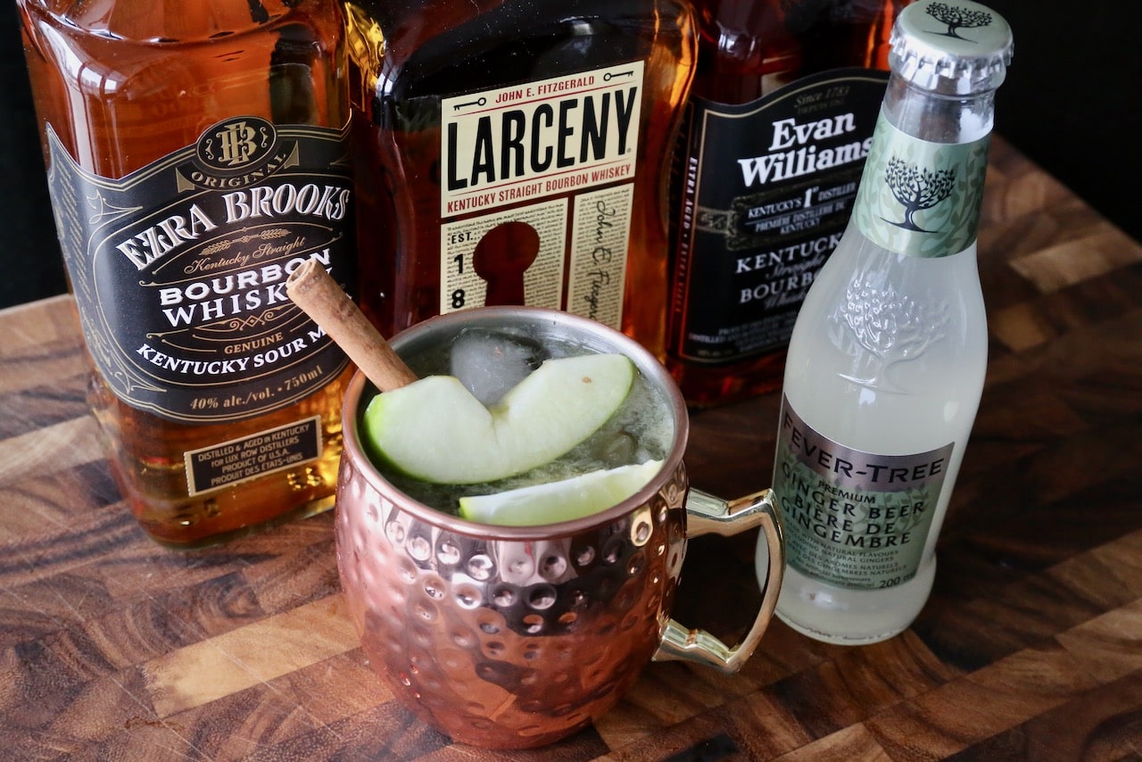 Apple Cider Bourbon Mule Cocktail Drink Recipe dobbernationLOVES