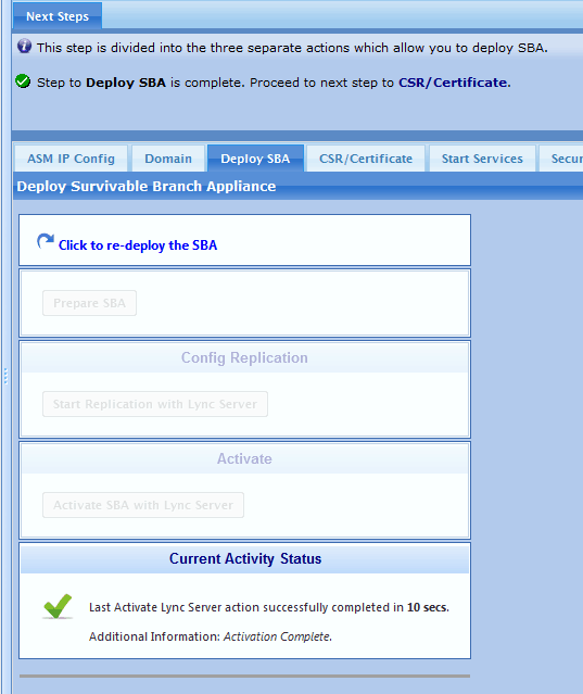 Walkthrough of NET UX1000 Survivable Branch Appliance setup for Lync