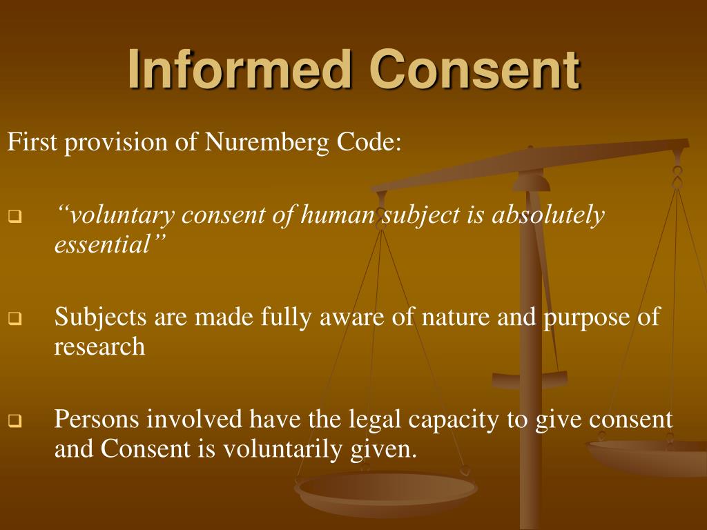 The Nuremberg Code