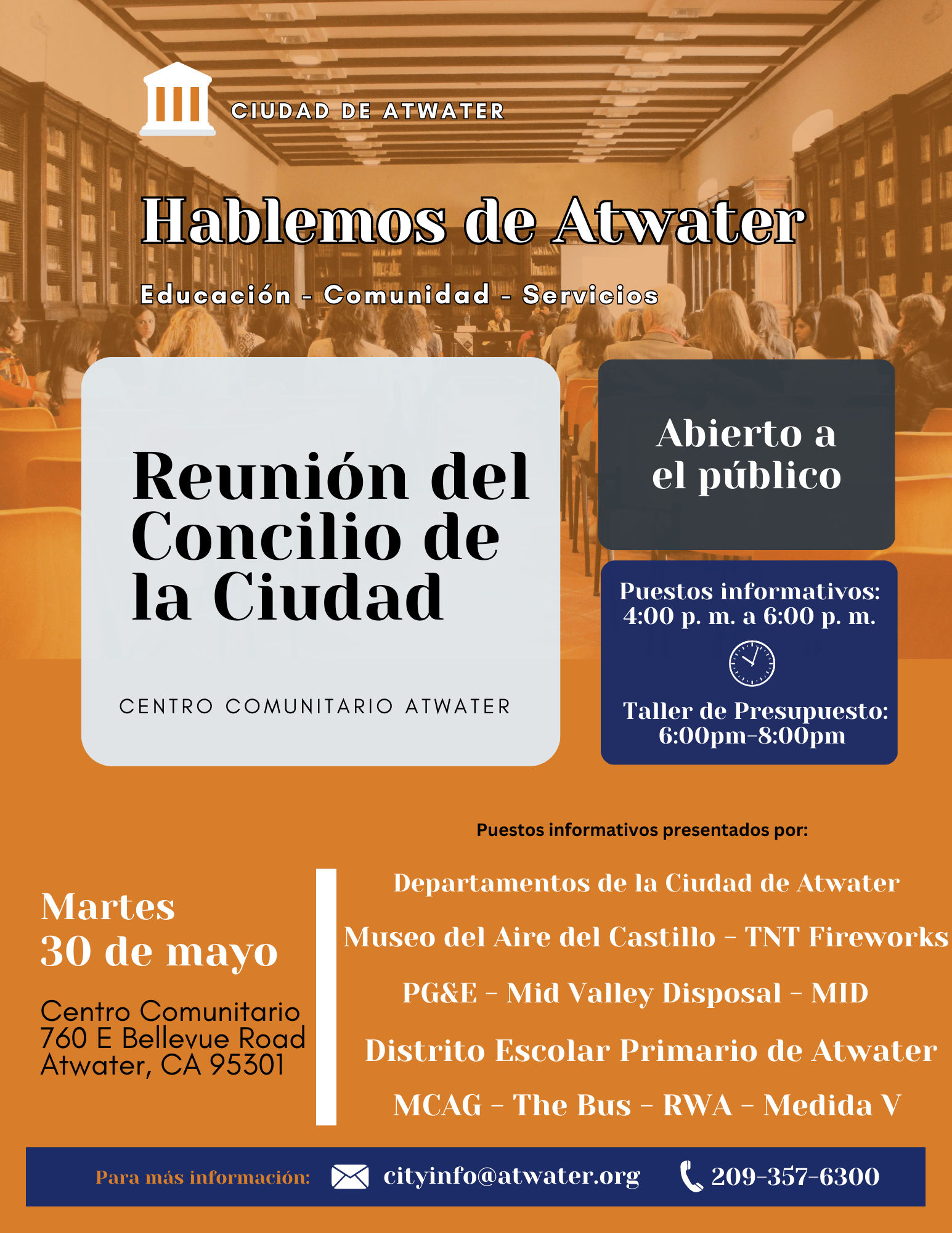 Town Hall Meeting May 30, 2023 City of Atwater