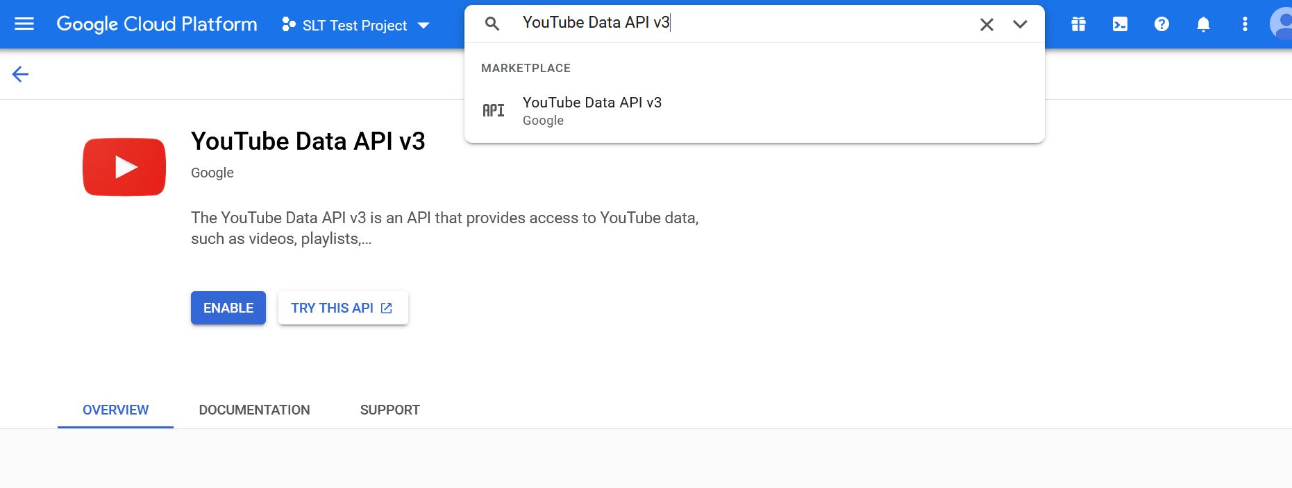 How to use the YouTube API and find your API Key