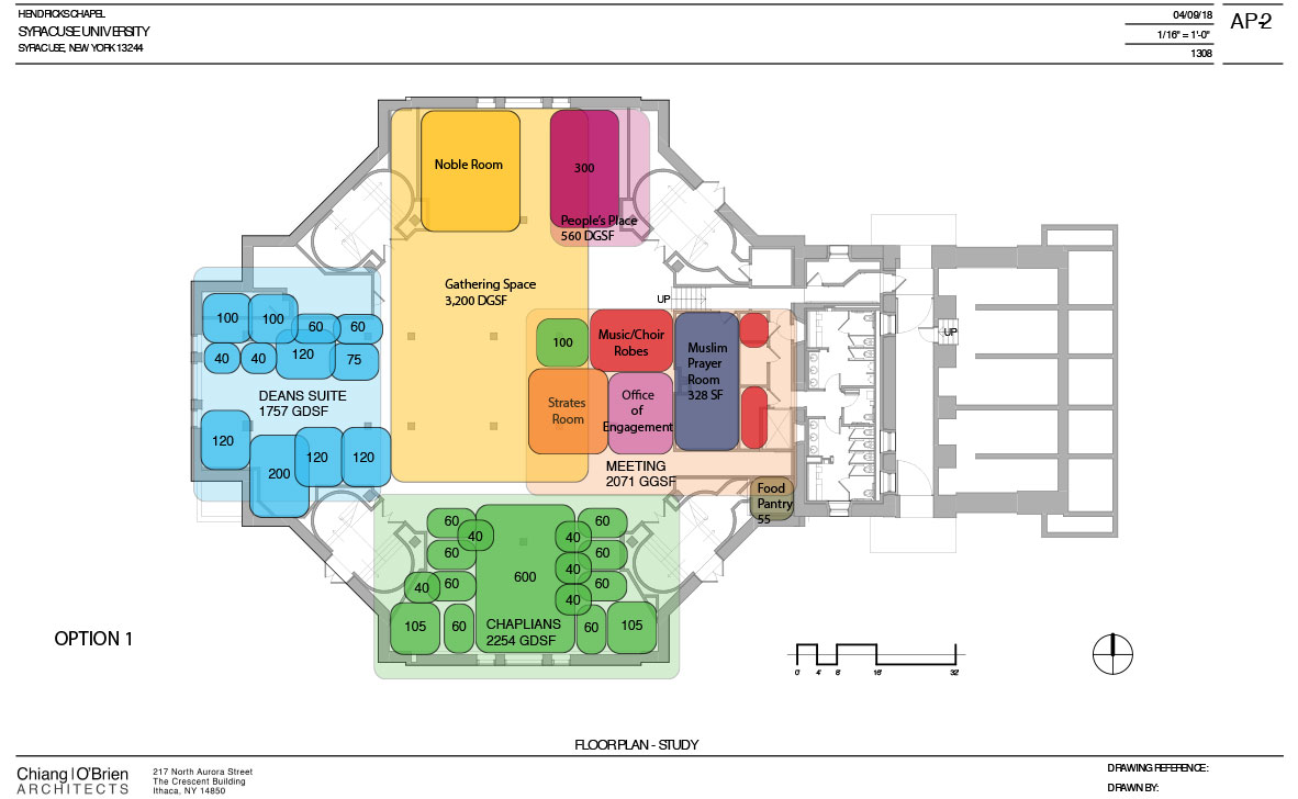 Syracuse University Hendricks Chapel Student Engagement Space