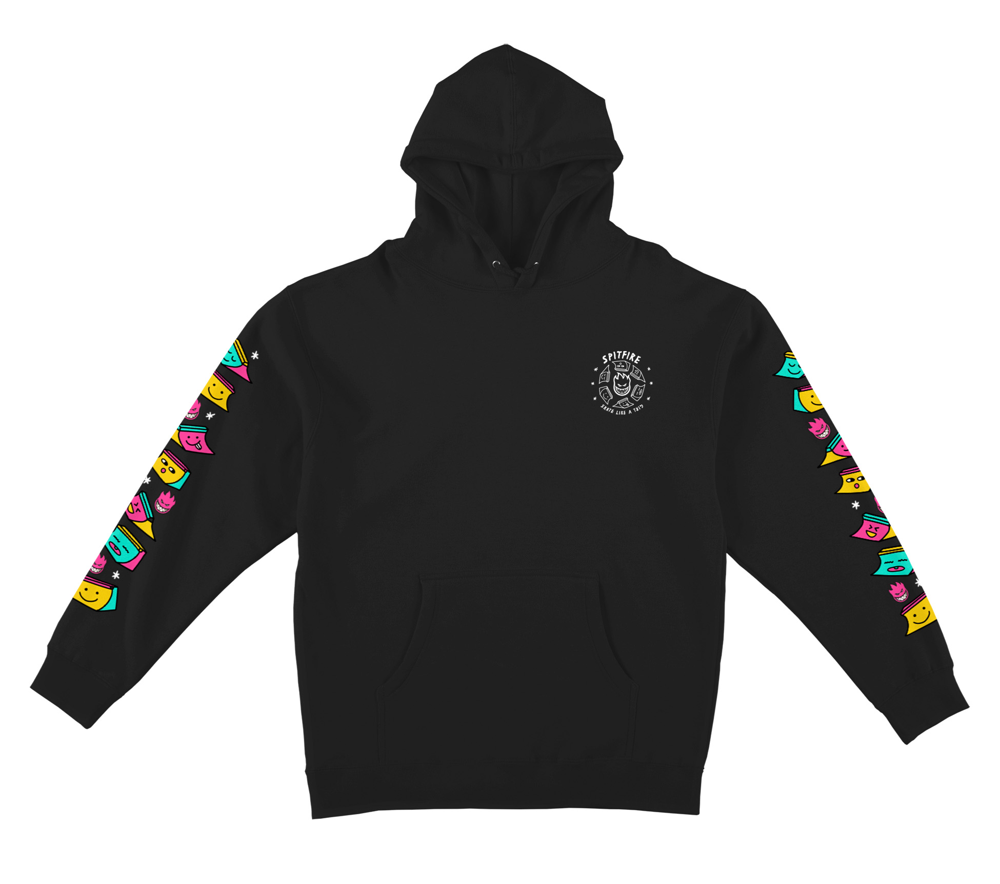 Spitfire Skate Like A Girl Pullover Hoodie black Switch and Signal