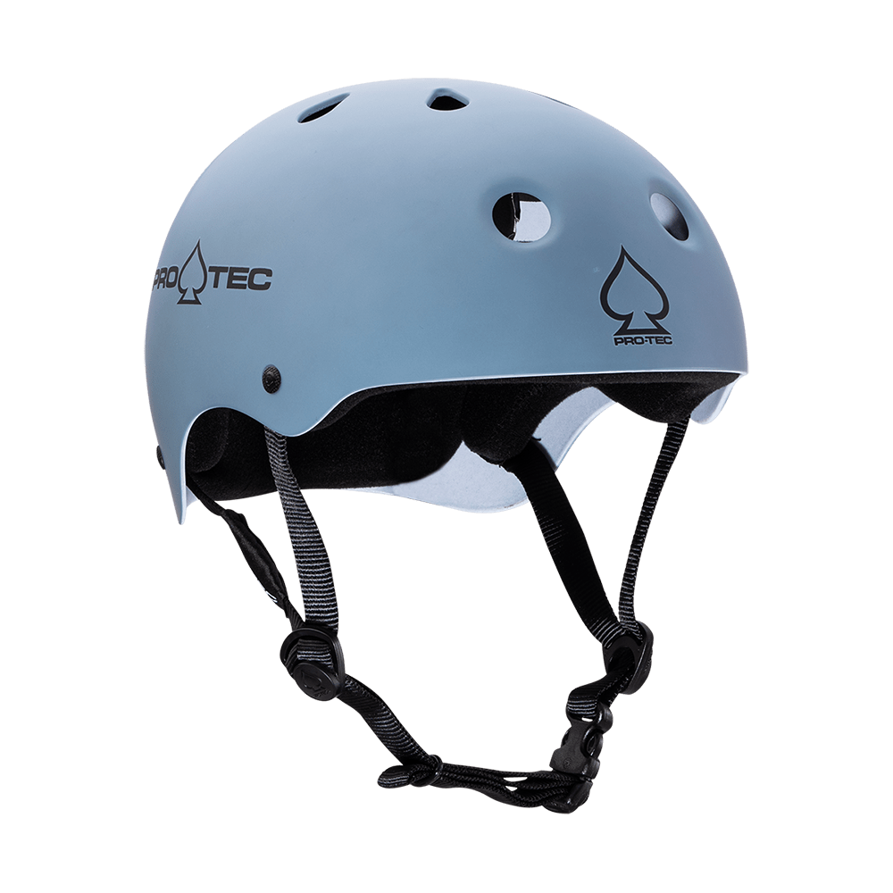 Protec Classic Skate Helmet Matte Blue Switch and Signal Skatepark