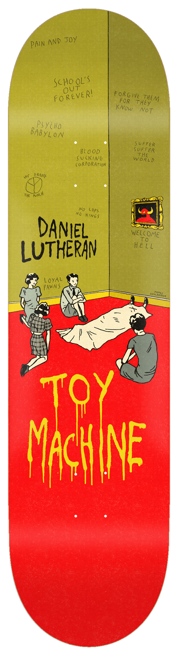 Toy Machine Daniel Lutheran Psycho Babylon Deck 8.5″ Switch and