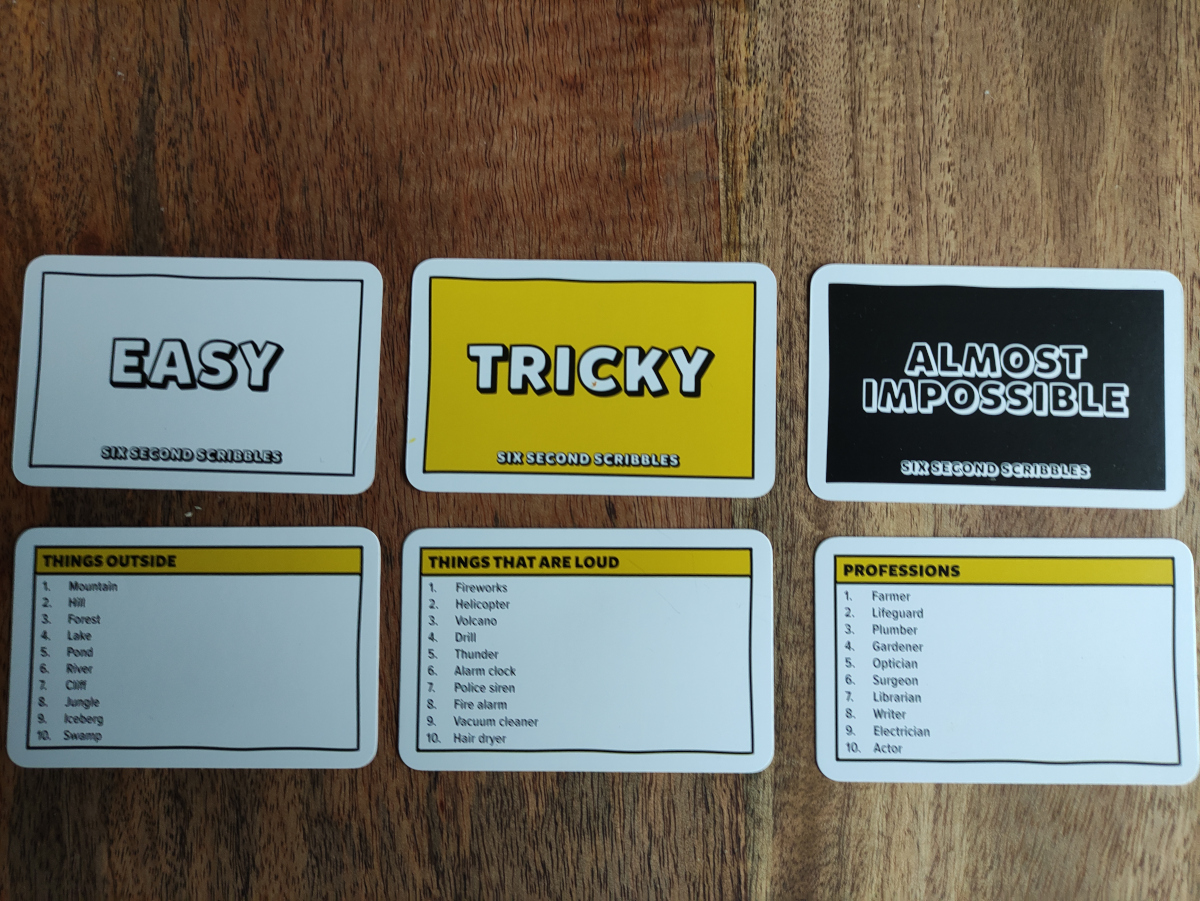 Tabletop Review 'Six Second Scribbles' GeekDad