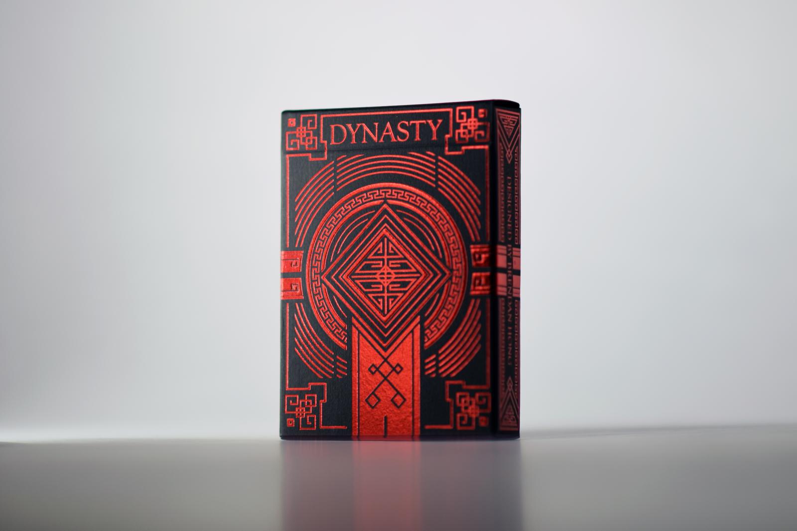 Dynasty Red Custom Playing Cards Foil Printing