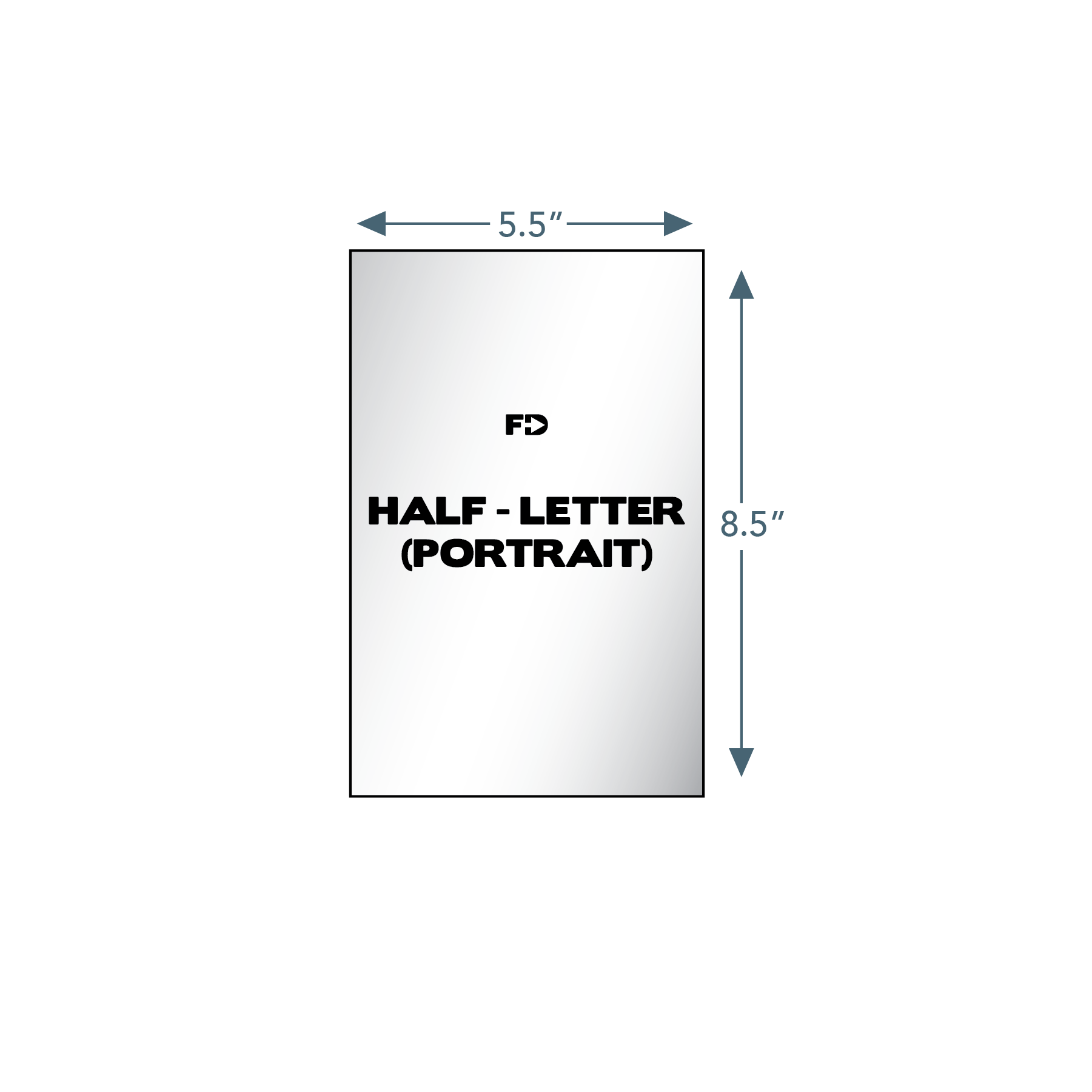 Half Letter Portrait Small Quantity Forms Direct
