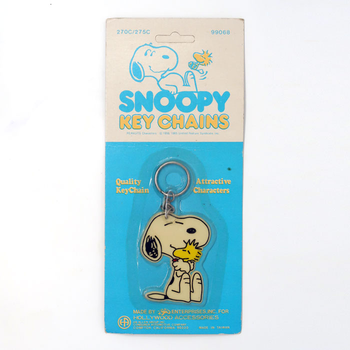 Snoopy Hugging Woodstock Keychain