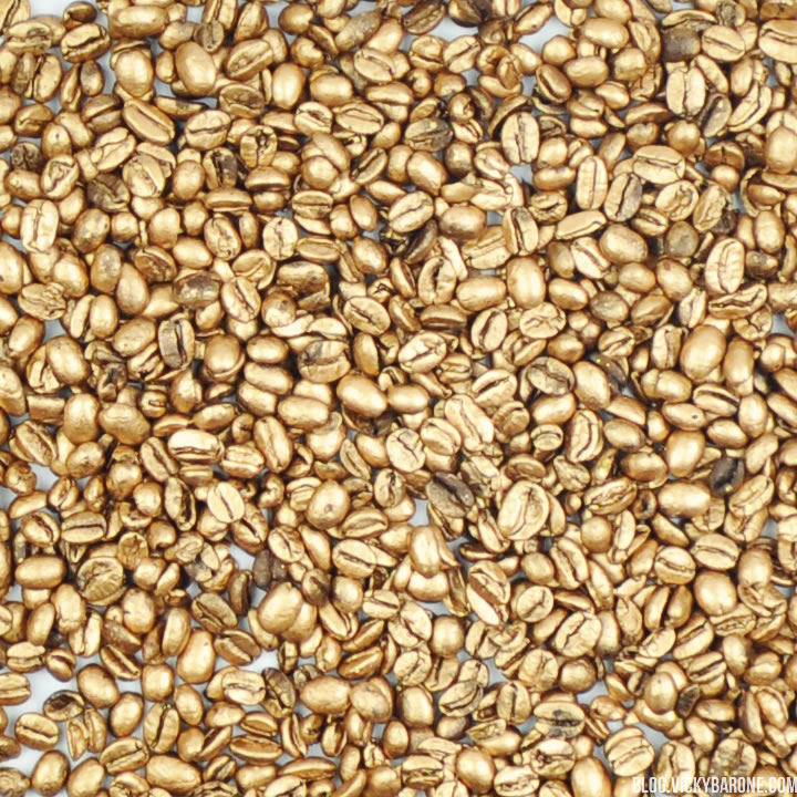 DIY Gold Coffee Beans Vicky Barone
