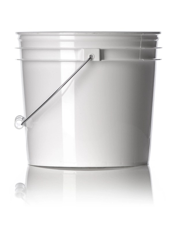 2 Gallon White HDPE Plastic Pail Get Natural Essential Oils
