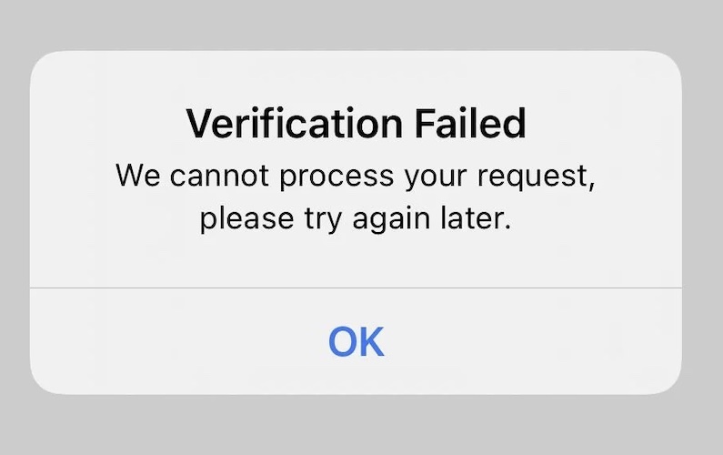 Verification Failed Apple ID Error? Unable To Login?