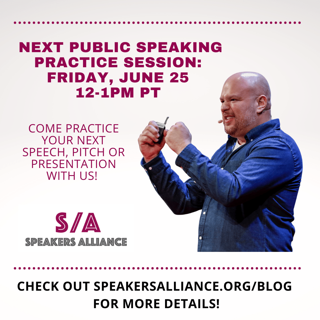 Public Speaking Practice Session Speakers Alliance