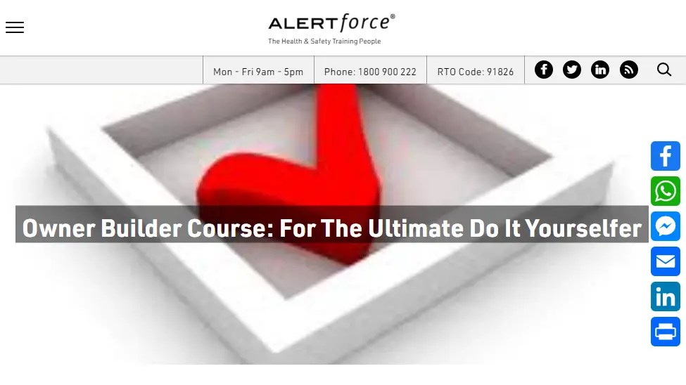 Best Owner Builder Courses NSW