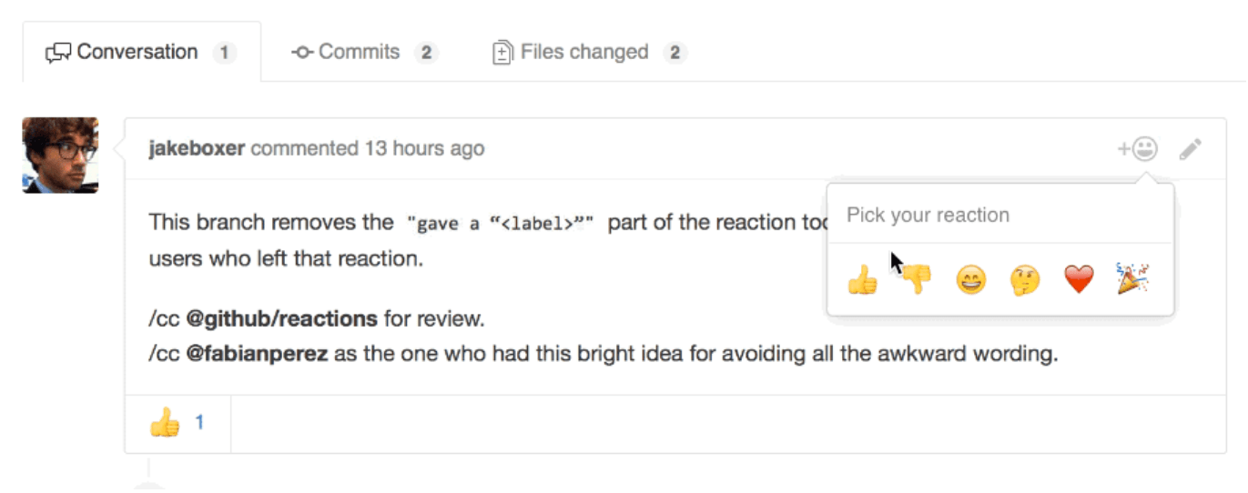 GitHub Now Supports Emoji Reactions for Pull Requests, Issues, and