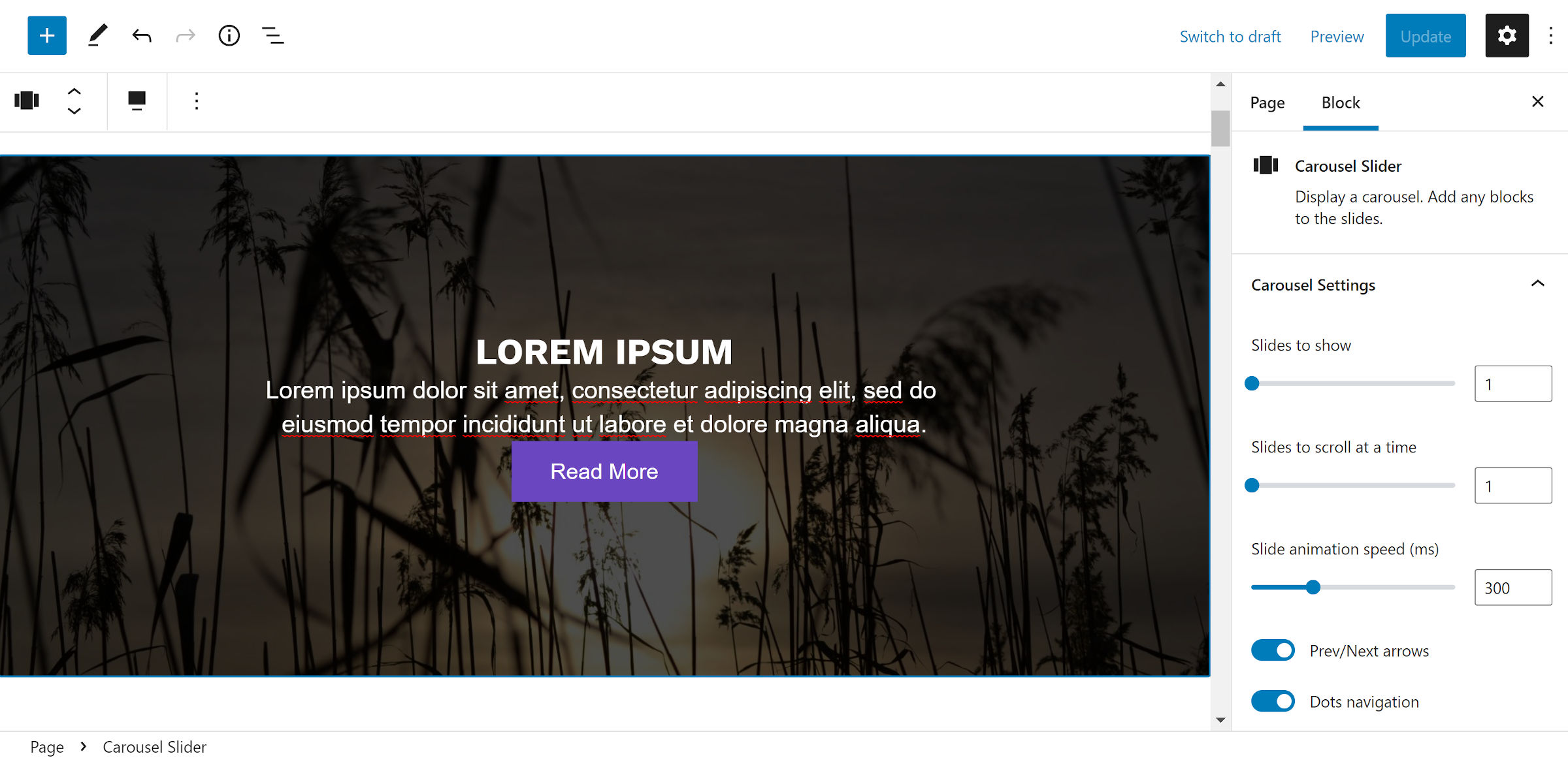 Creating Slides With the Carousel Slider Block WordPress Plugin WP Tavern