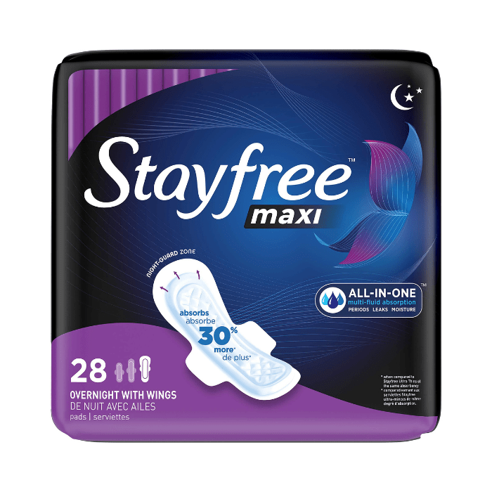 Stayfree Maxi Overnight with Wings Botica Cerrito Piscadera Novo