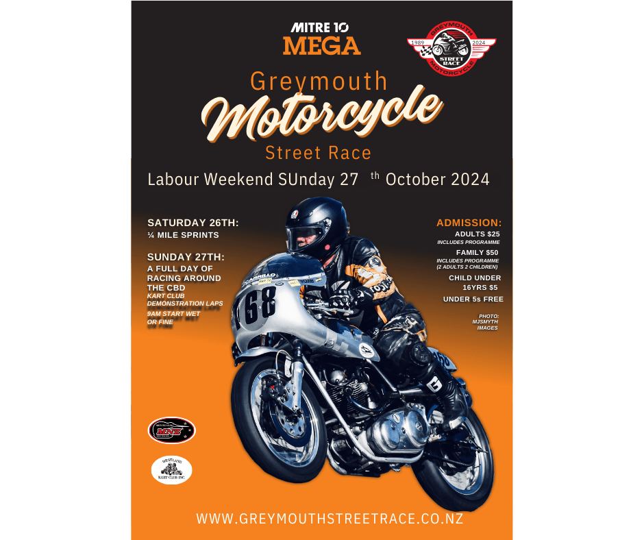 Mitre 10 Mega Greymouth Motorcycle Street Race West Coast Travel
