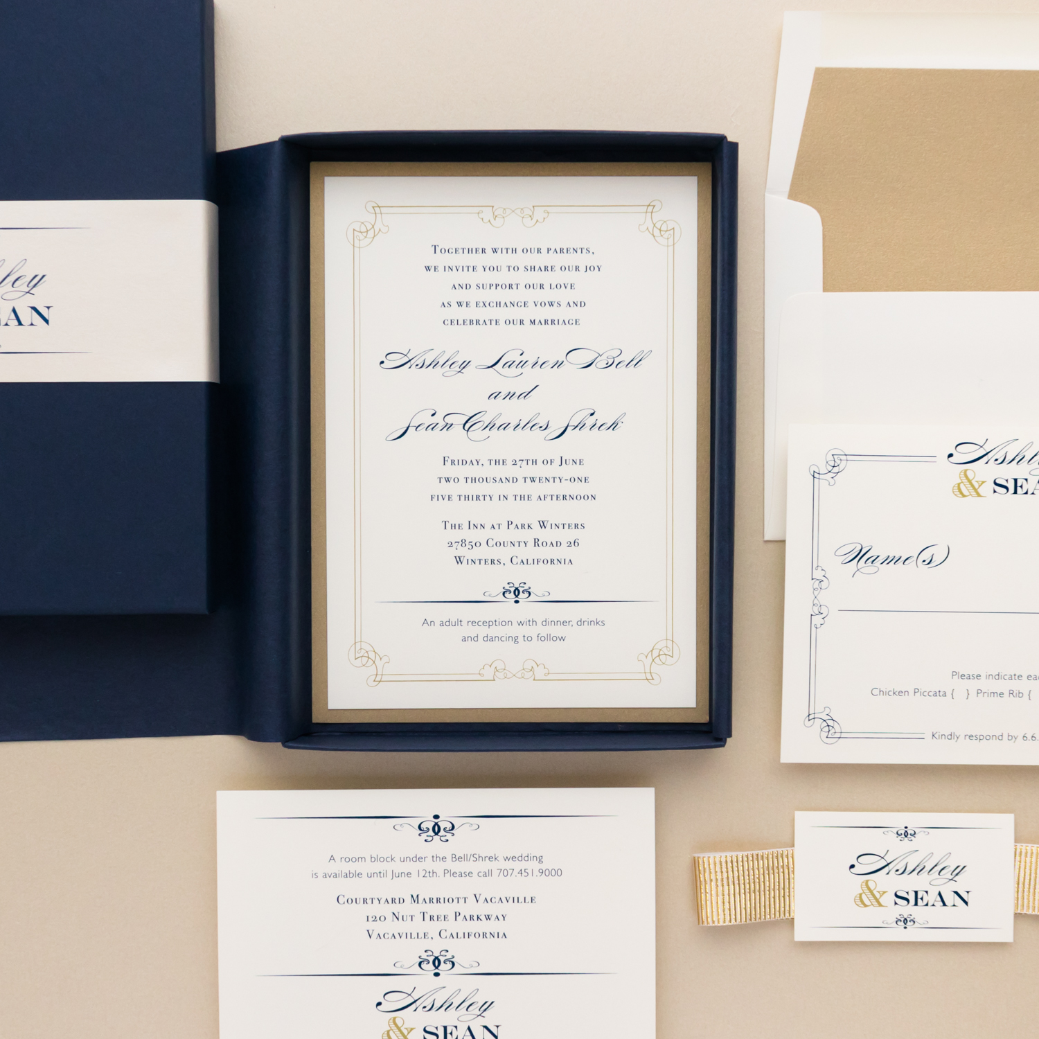 Paper Invitations & Announcements Invitations Navy Wedding Invitations
