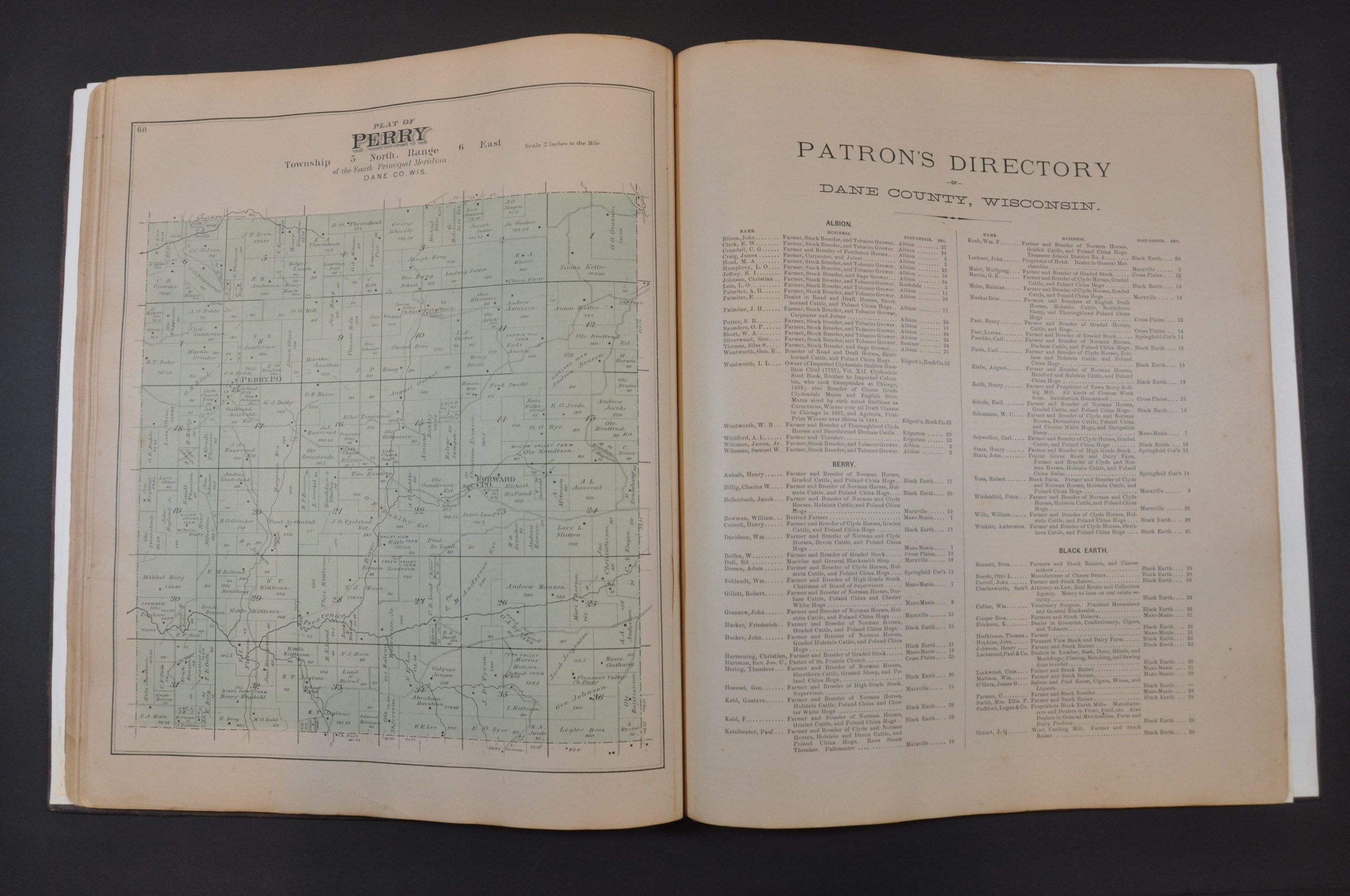 Plat Book of Dane County Wisconsin Curtis Wright Maps