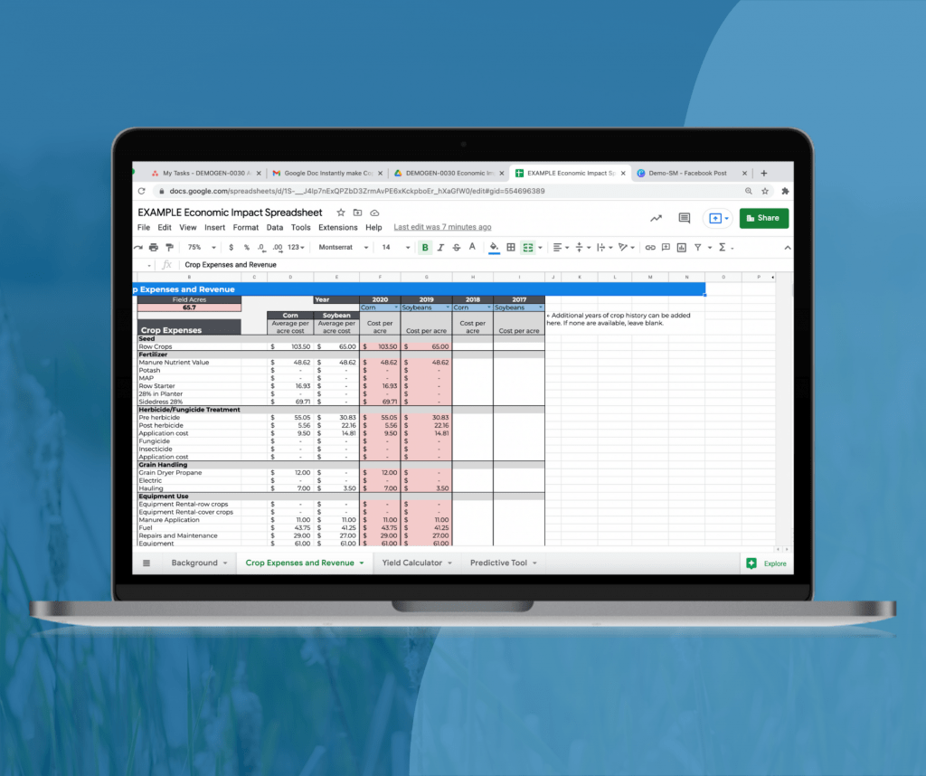 Conservation Practice Economic Impact Calculator Blanchard