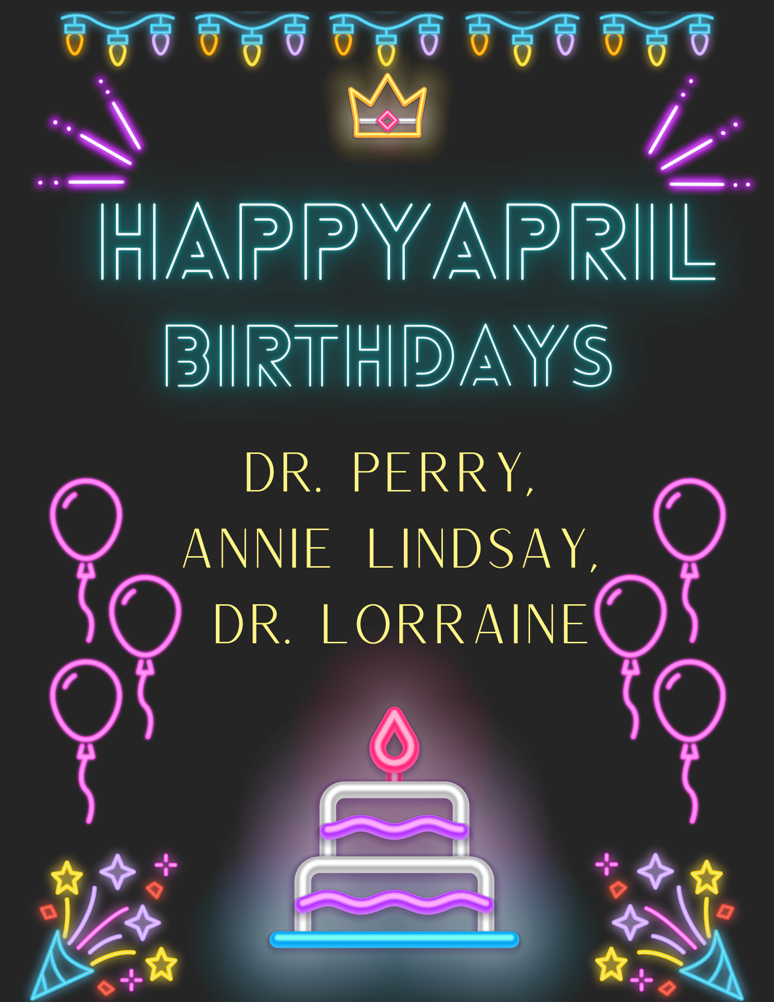 HAPPY APRIL BIRTHDAYS!! Endwell Family Physicians