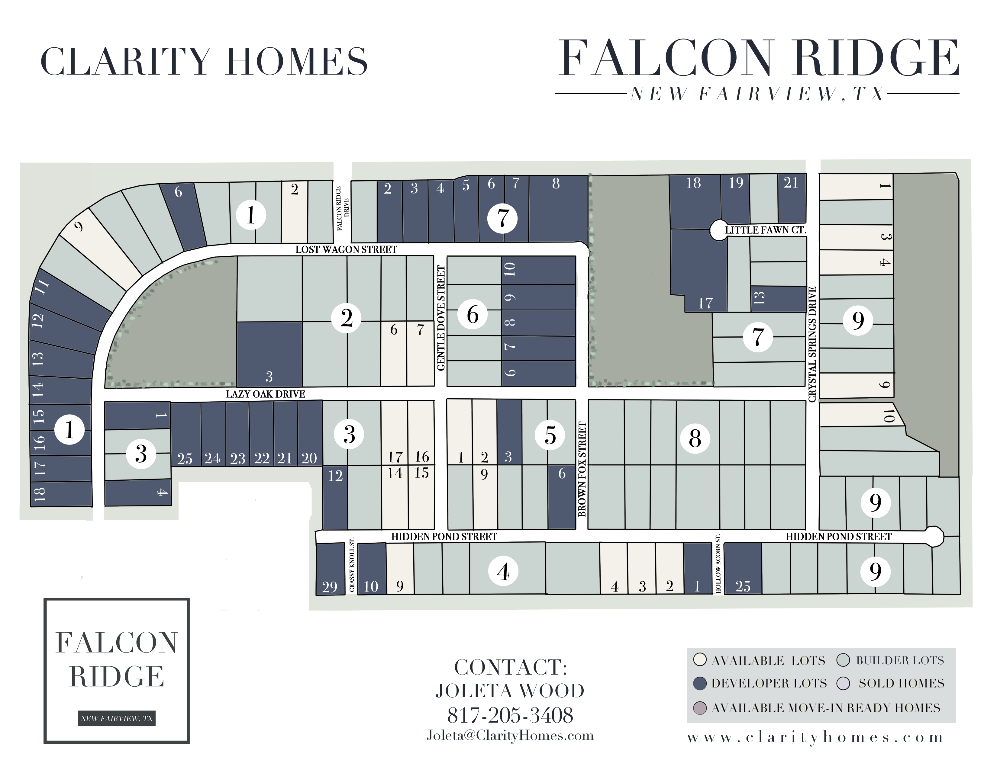 Falcon Ridge in New Fairview, TX Coming Soon! Clarity Homes