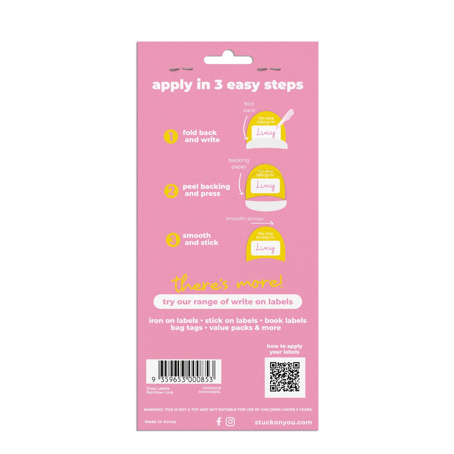 Show Labels Rainbow Love Oleana Boutique