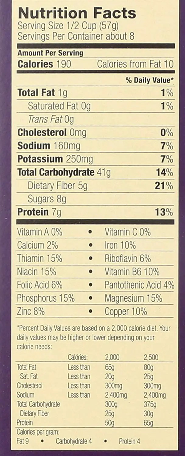Food For Life Ezekiel 4 9 Cereal Nutrition Facts