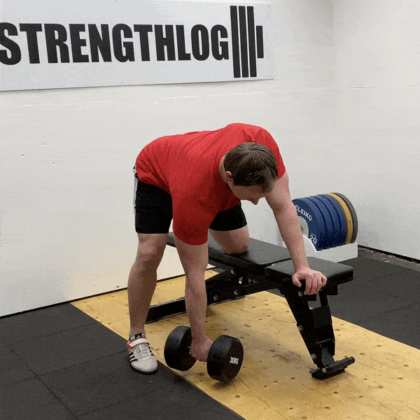 How to Do Dumbbell Row Muscles Worked & Proper Form StrengthLog