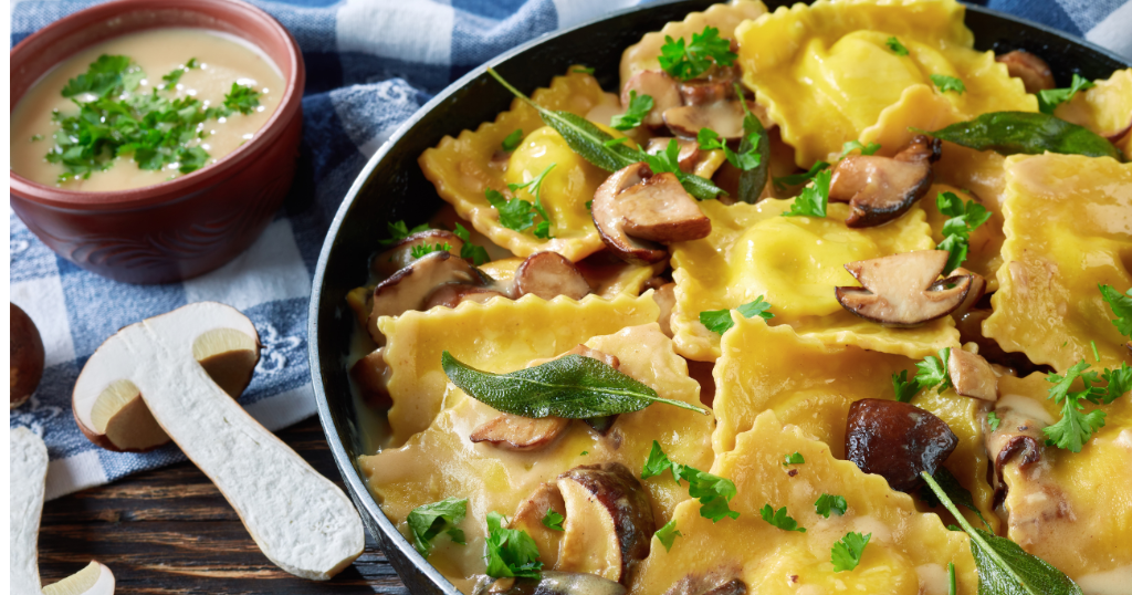 Mushroom Ravioli (25 Minutes) Recipe