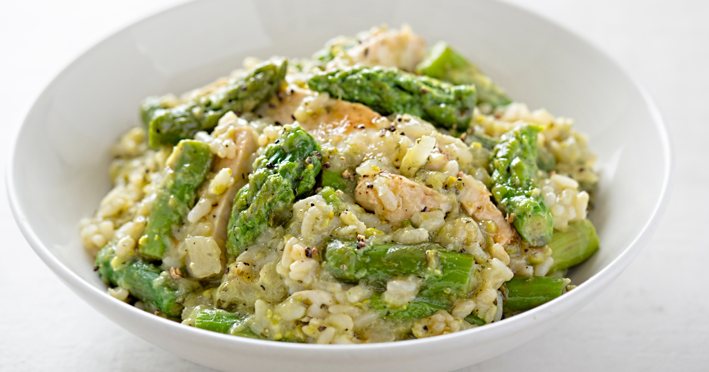 Chicken and Asparagus Risotto (30 Minutes) Recipe