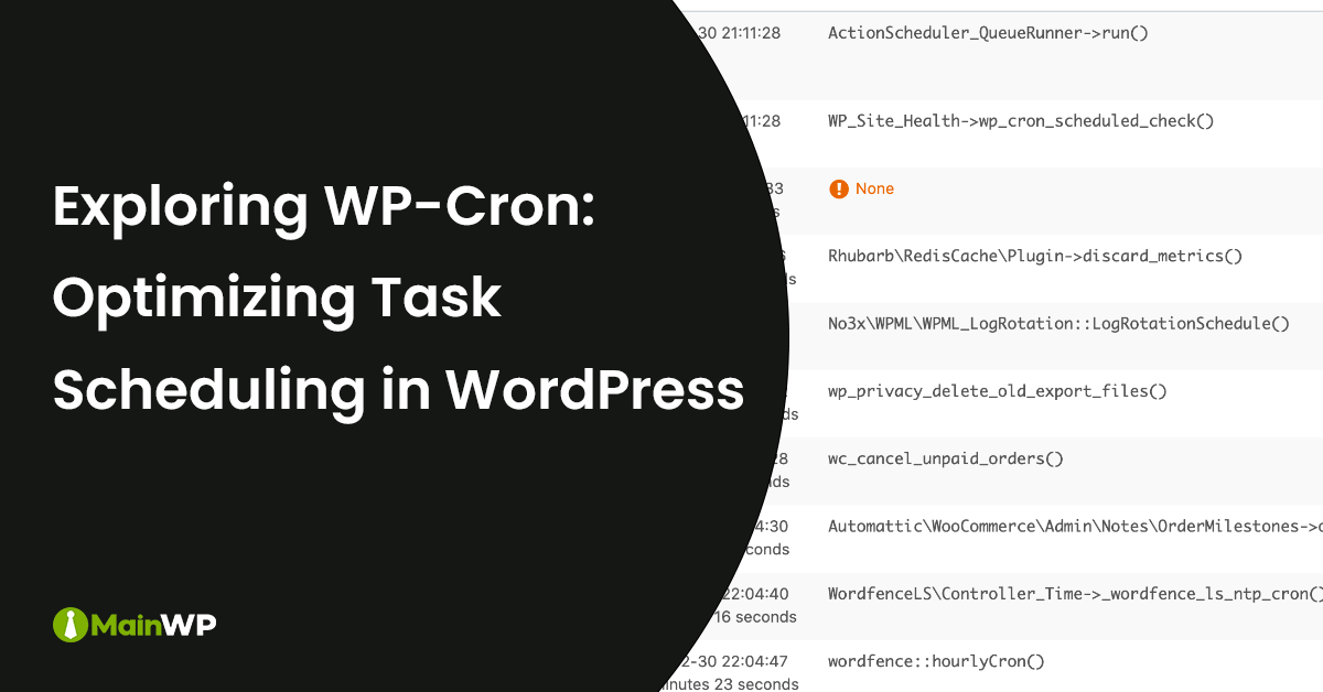 A Deep Dive into WPCron Enhancing Scheduler Efficiency in WordPress