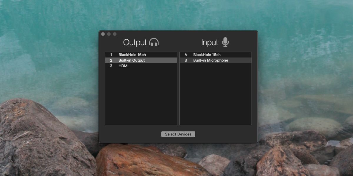 How to change audio input/output on macOS Next