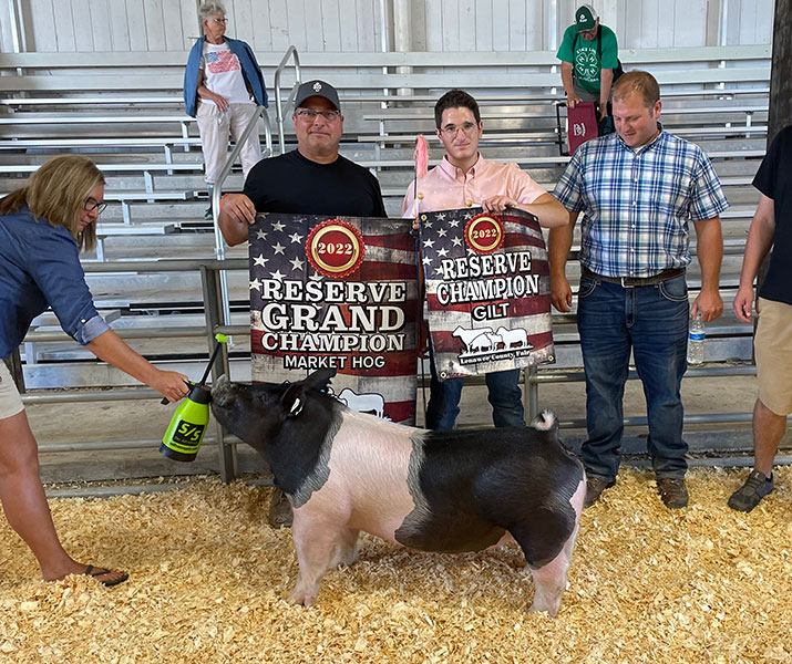 RESERVE OVERALL & RESERVE GILT 2022 Lenawee County Fair, MI