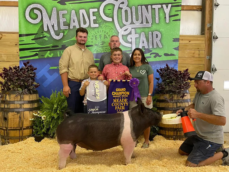 GRAND CHAMPION MARKET HOG 2022 Meade Co Fair, KY Edge