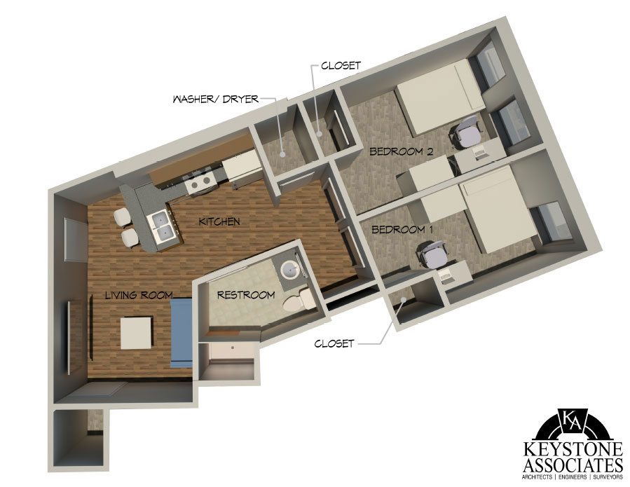 Floor Plans 229 State Street Modern Student Apartments Binghamton, NY