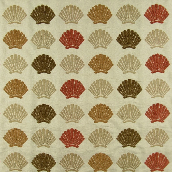 Shells Sand Coastal Upholstery Fabric 1502 Fabrics