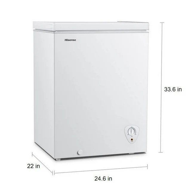 Hisense 5 Cu ft Chest Freezer, White Model. Full of Meat Brady