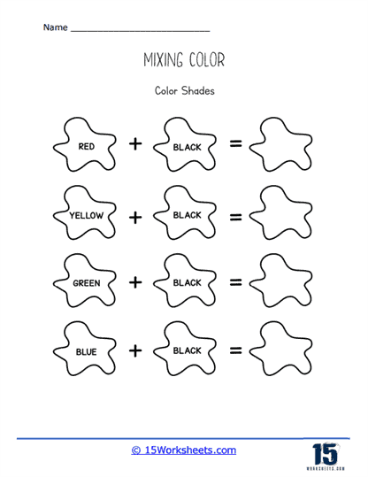 Mixing Colors Worksheets - 15 Worksheets.com