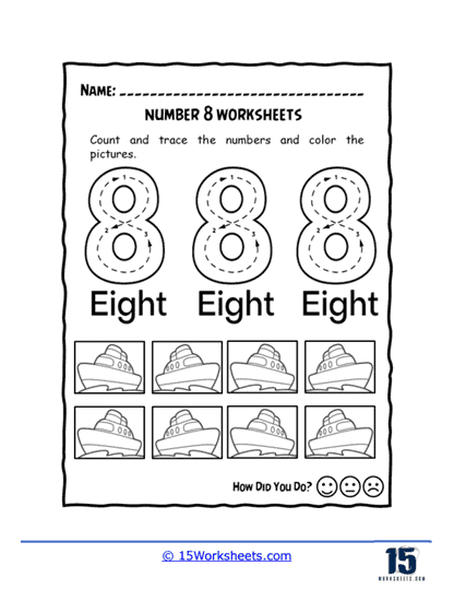 Number 8 Worksheets - 15 Worksheets.com