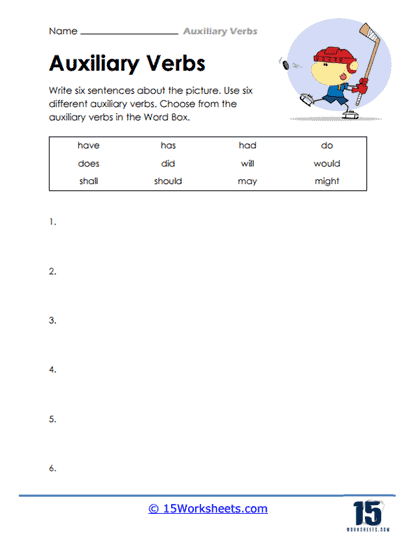 Auxiliary Verbs Worksheets - 15 Worksheets.com