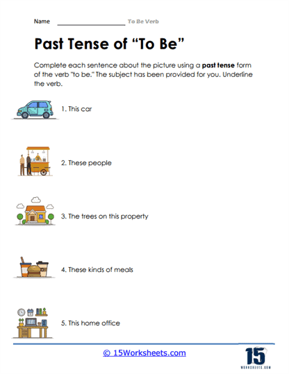 The Verb "To Be" Worksheets - 15 Worksheets.com